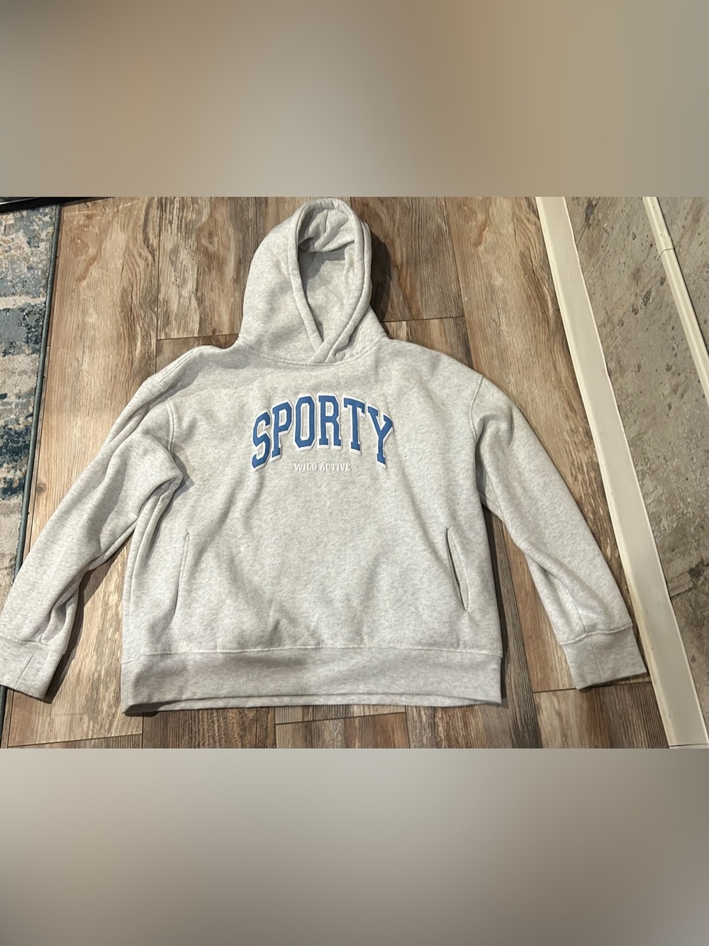 WILO active Gray Hoodie Large